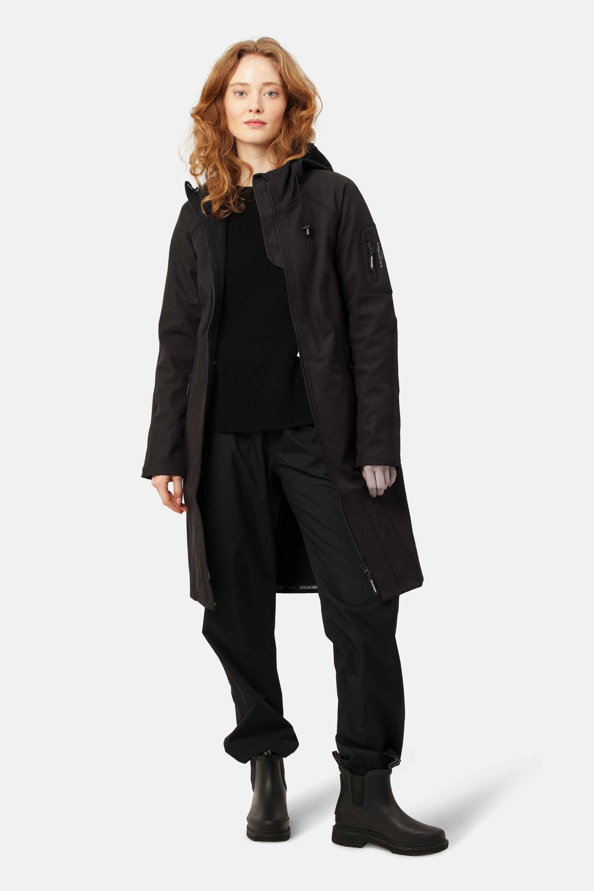 Ilse Jacobsen Hornbæk Rain Raincoat Raincoat 001 Black